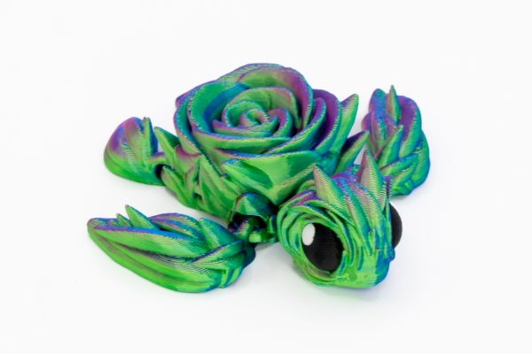 Różyczka – żółw 3D z różaną skorupą 9,5 cm