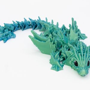 Smok 3D Oceandar – dekoracyjna zabawka z PLA Silk 26 cm