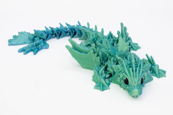 Smok 3D Oceandar – dekoracyjna zabawka z PLA Silk 26 cm