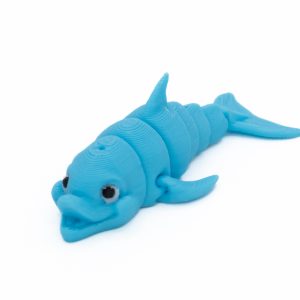 Mini Delfin Fikuś – ruchoma figurka 3D z PLA 5,5 cm