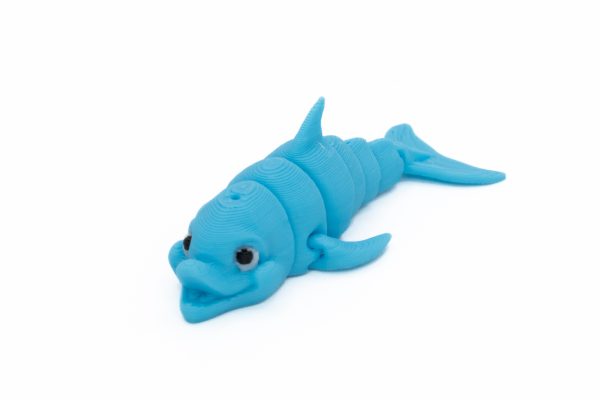 Mini Delfin Fikuś – ruchoma figurka 3D z PLA 5,5 cm