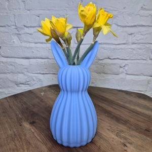 Wazon zajączek niebieski kwiaty