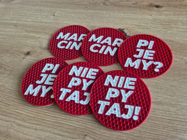 Podkładki pod piwo z imieniem