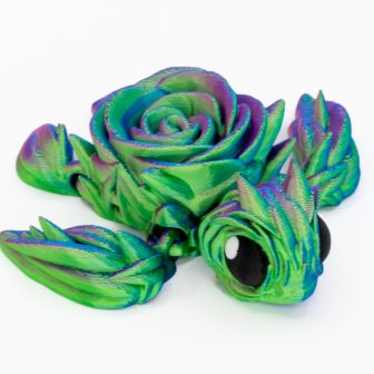 Różyczka – żółw 3D z różaną skorupą 9,5 cm