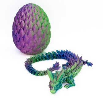 Smok flexi Cristal 42 cm + Duże smocze jajo