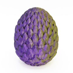 Smocze jajo 3D 14 cm – otwierane, Tricolor
