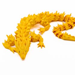 Złoty Smok 3D 35 cm – Ruchoma Figurka